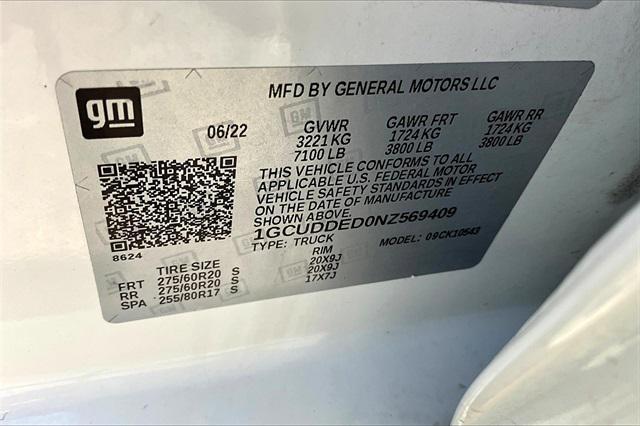 used 2022 Chevrolet Silverado 1500 car, priced at $37,078