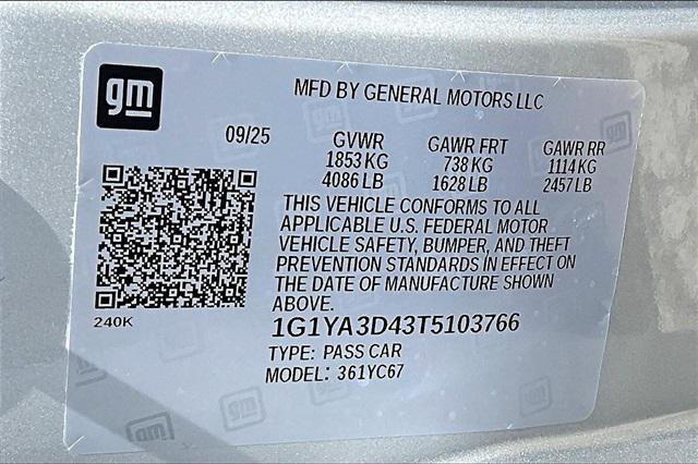 new 2026 Chevrolet Corvette car, priced at $81,500