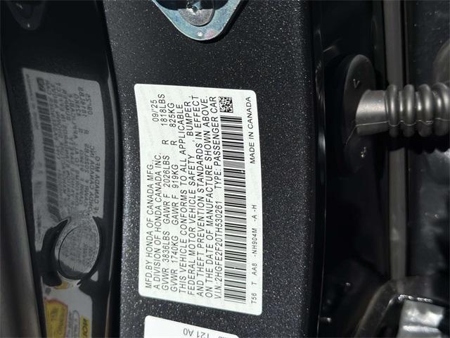 new 2026 Honda Civic car, priced at $25,790