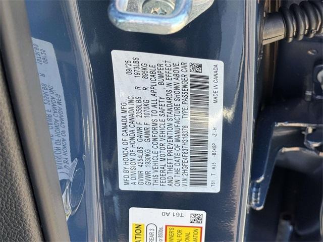 new 2026 Honda Civic Hybrid car, priced at $33,945