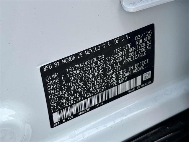 new 2025 Honda HR-V car, priced at $32,850