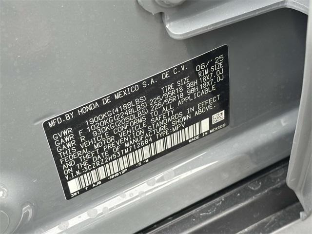 new 2026 Honda HR-V car, priced at $31,350