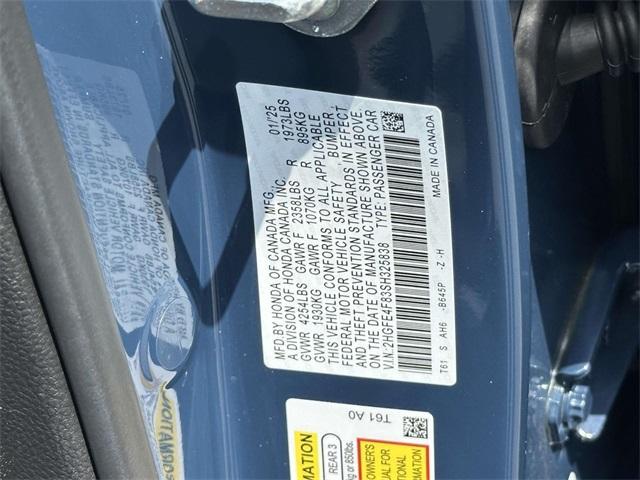 used 2025 Honda Civic Hybrid car, priced at $30,981