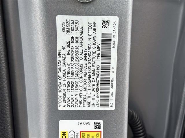 new 2026 Honda CR-V car, priced at $36,100