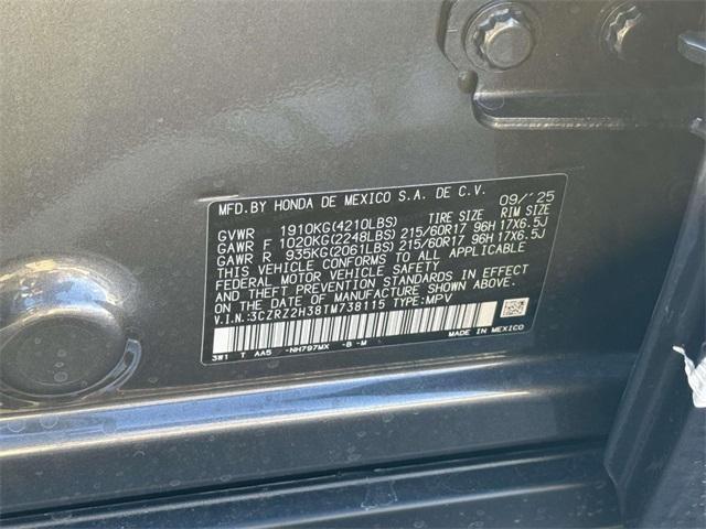 new 2026 Honda HR-V car, priced at $29,150