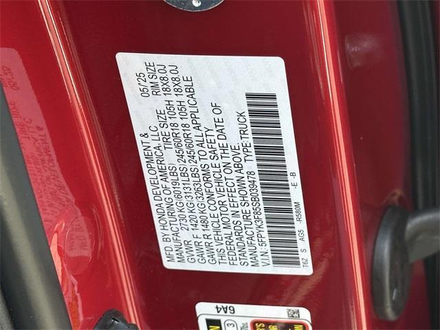 new 2025 Honda Ridgeline car, priced at $48,905