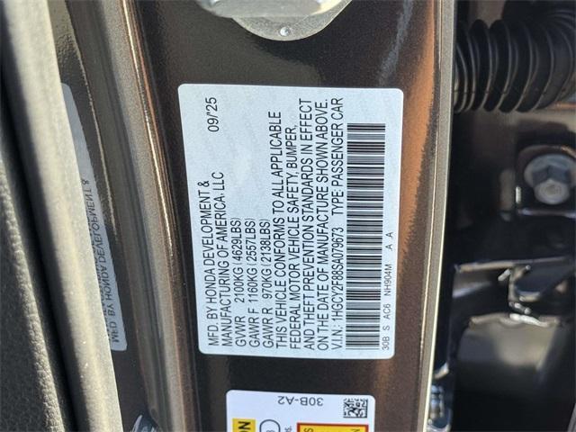 new 2025 Honda Accord Hybrid car, priced at $40,495