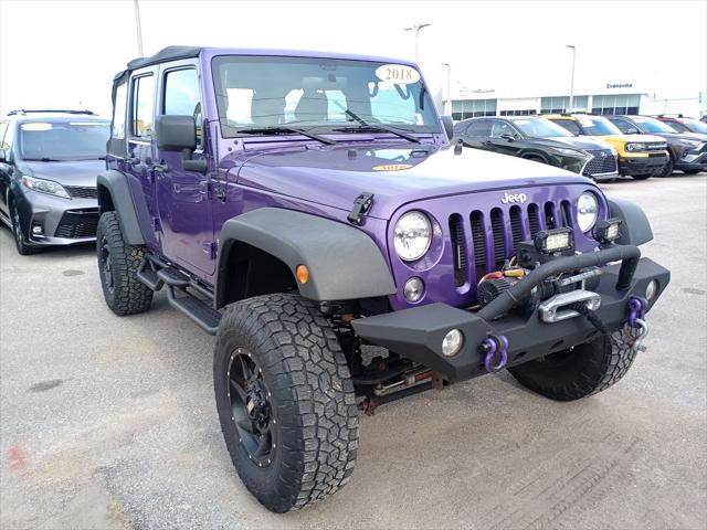 used 2018 Jeep Wrangler JK Unlimited car, priced at $18,999