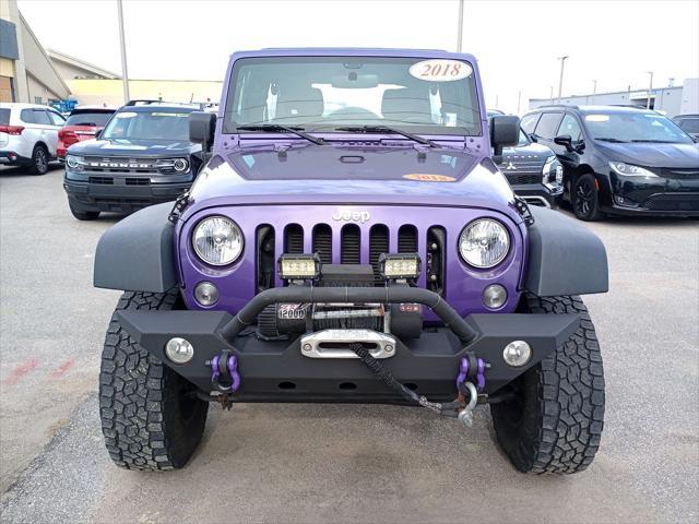 used 2018 Jeep Wrangler JK Unlimited car, priced at $18,999