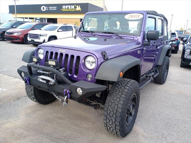 used 2018 Jeep Wrangler JK Unlimited car, priced at $18,999