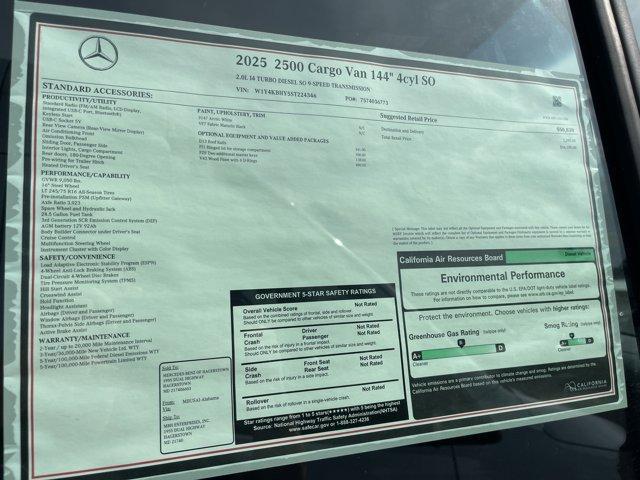 new 2025 Mercedes-Benz Sprinter 2500 car