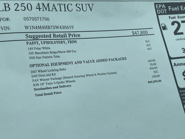 new 2025 Mercedes-Benz GLB 250 car