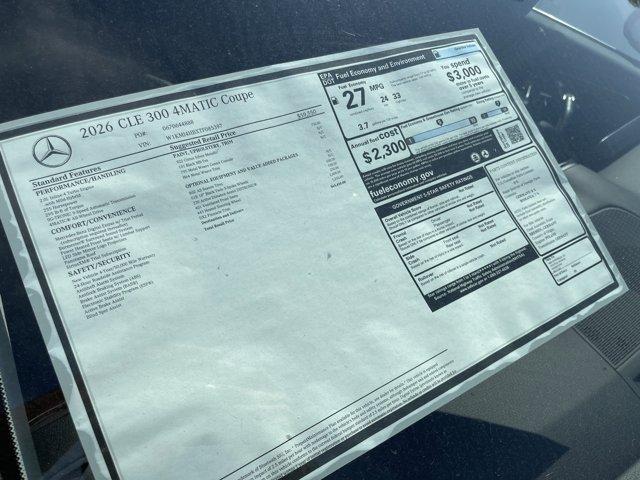 new 2026 Mercedes-Benz CLE 300 car