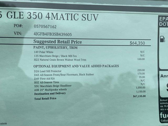 new 2025 Mercedes-Benz GLE 350 car