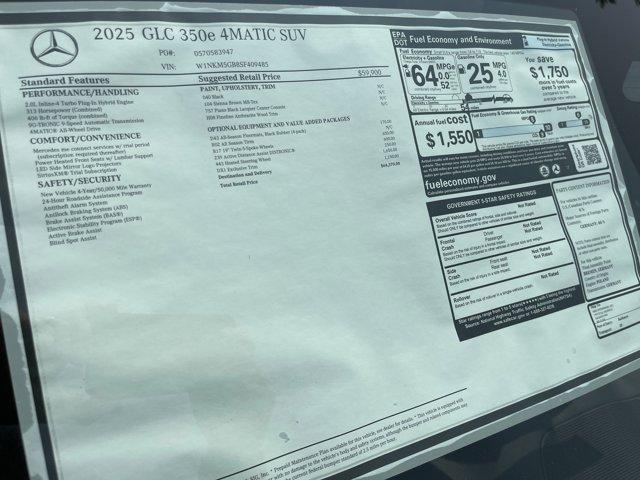new 2025 Mercedes-Benz GLC 350e car