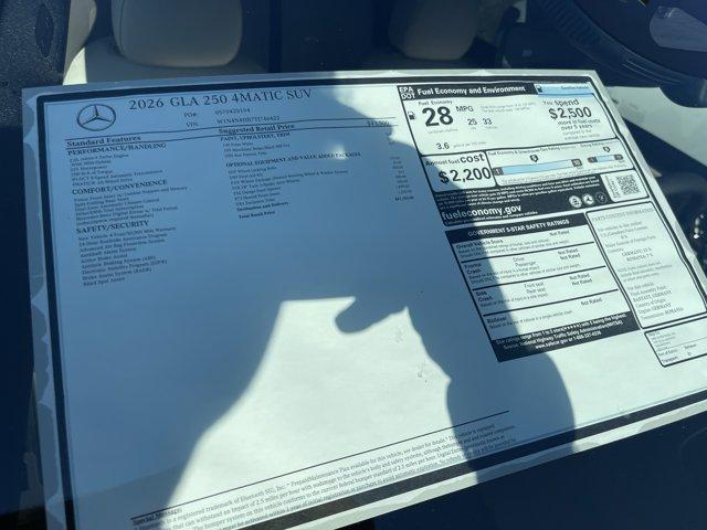 new 2026 Mercedes-Benz GLA 250 car