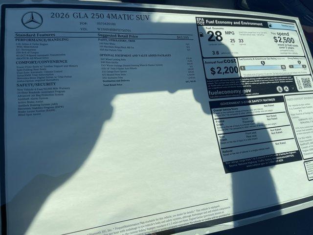 new 2026 Mercedes-Benz GLA 250 car