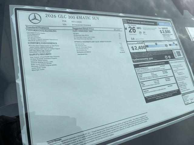 new 2026 Mercedes-Benz GLC 300 car