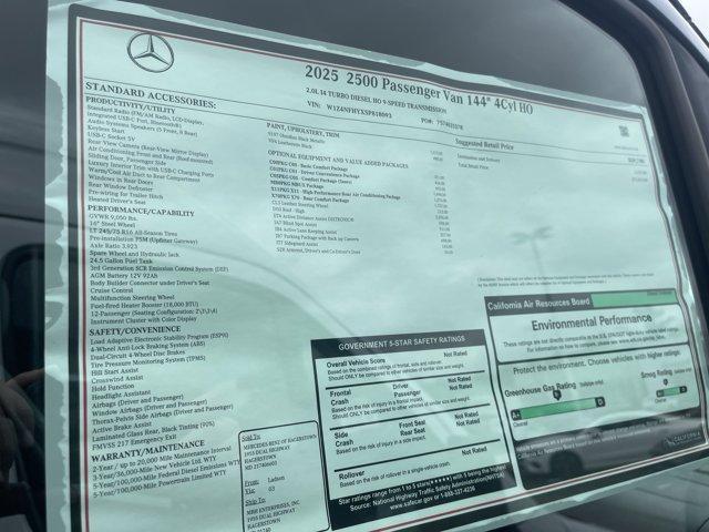 new 2025 Mercedes-Benz Sprinter 2500 car