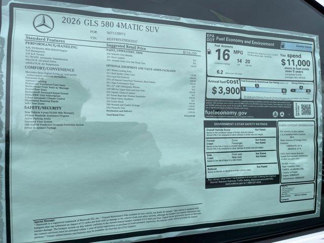 new 2026 Mercedes-Benz GLS 580 car