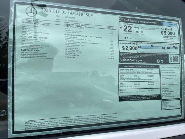 new 2025 Mercedes-Benz GLE 350 car
