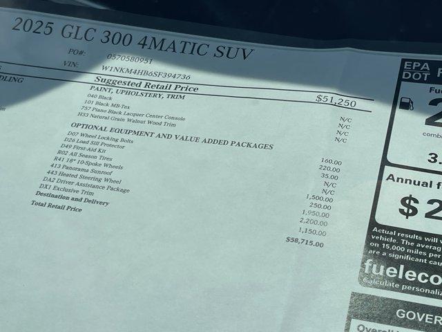new 2025 Mercedes-Benz GLC 300 car