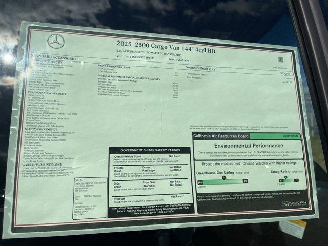 new 2025 Mercedes-Benz Sprinter 2500 car