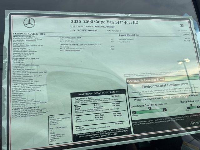 new 2025 Mercedes-Benz Sprinter 2500 car