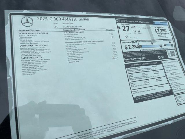 new 2025 Mercedes-Benz C-Class car