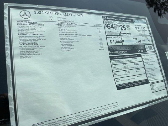 new 2025 Mercedes-Benz GLC 350e car