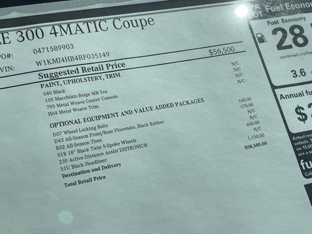 used 2024 Mercedes-Benz CLE 300 car, priced at $51,888