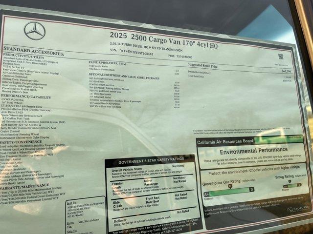 new 2025 Mercedes-Benz Sprinter 2500 car