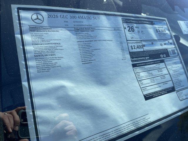 new 2026 Mercedes-Benz GLC 300 car