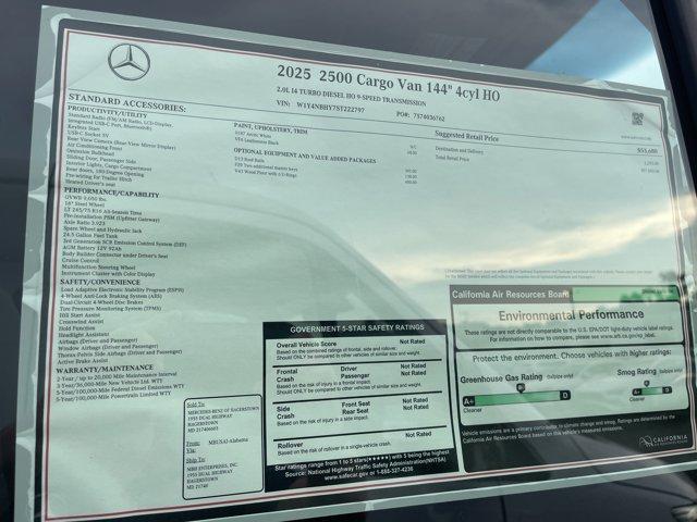 new 2025 Mercedes-Benz Sprinter 2500 car