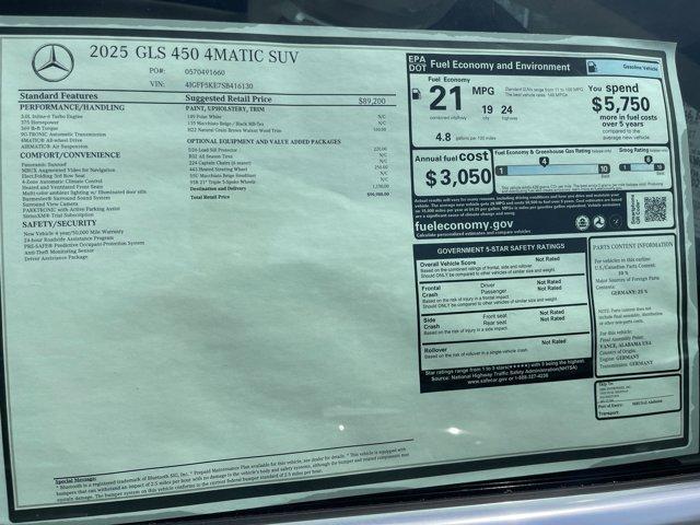 new 2025 Mercedes-Benz GLS 450 car