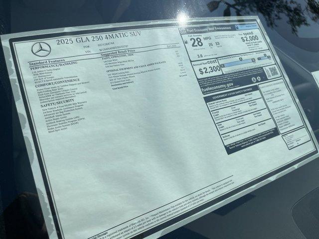 used 2025 Mercedes-Benz GLA 250 car, priced at $41,988
