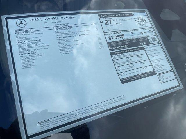 used 2025 Mercedes-Benz E-Class car, priced at $59,888