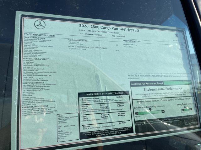 new 2026 Mercedes-Benz Sprinter 2500 car