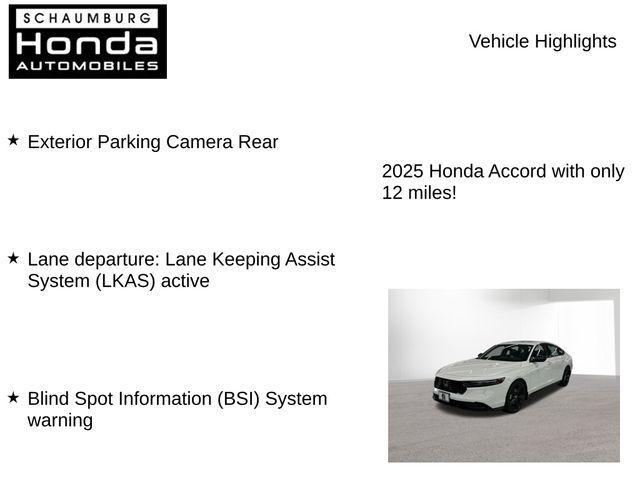 new 2025 Honda Accord Hybrid car, priced at $34,617