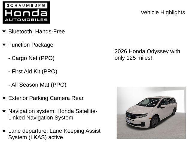 new 2026 Honda Odyssey car, priced at $46,033