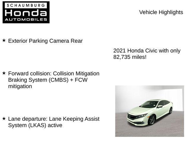 used 2021 Honda Civic car, priced at $20,000