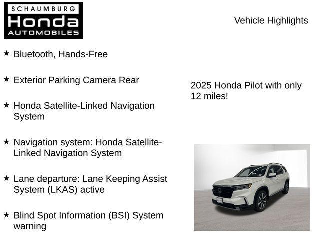 new 2025 Honda Pilot car, priced at $47,703