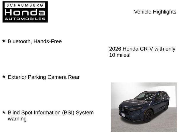new 2026 Honda CR-V Hybrid car, priced at $39,083