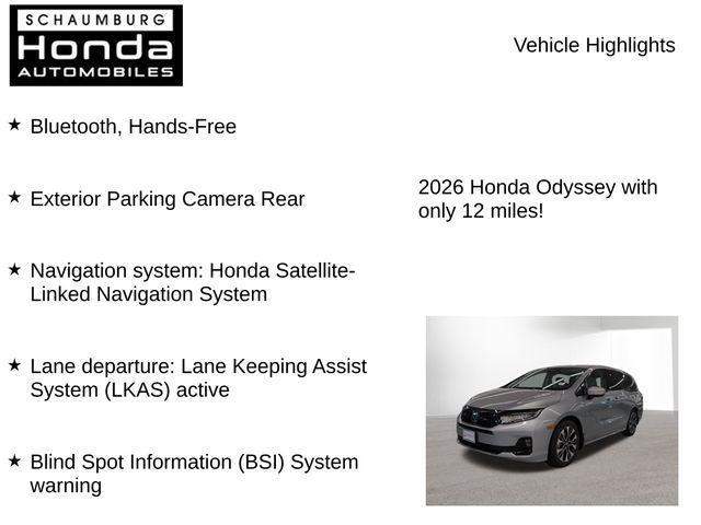 new 2026 Honda Odyssey car, priced at $48,951