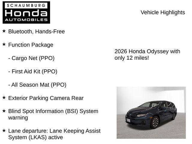 new 2026 Honda Odyssey car, priced at $41,910