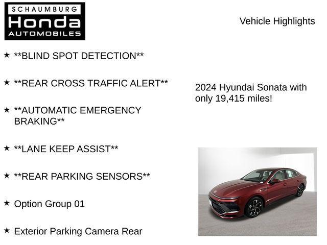 used 2024 Hyundai Sonata car, priced at $23,200