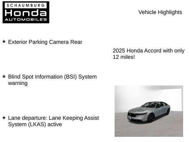 new 2025 Honda Accord car, priced at $30,274