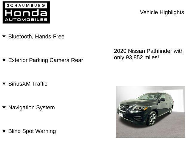 used 2020 Nissan Pathfinder car, priced at $15,600