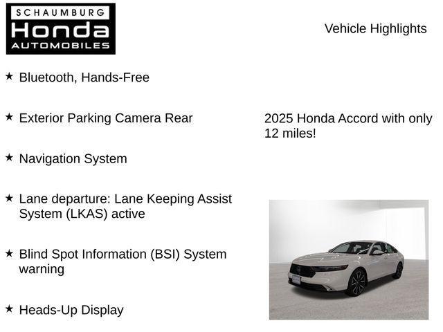 new 2025 Honda Accord Hybrid car, priced at $37,597