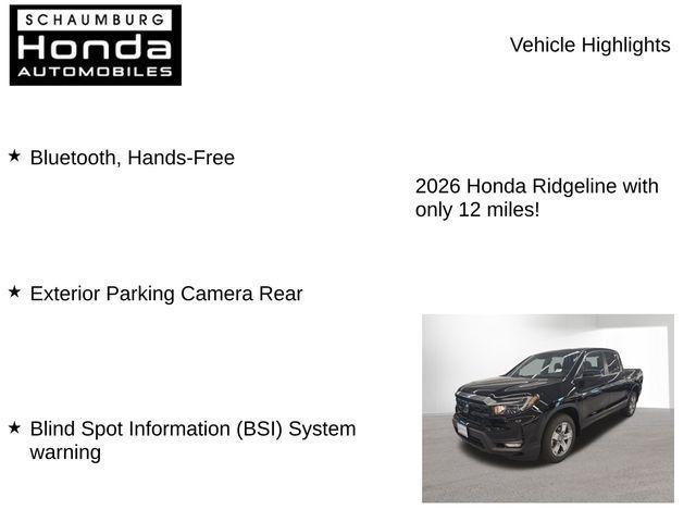 new 2026 Honda Ridgeline car, priced at $43,390